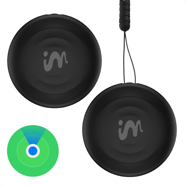 imoshion Wireless Tag - Tracker Bluetooth pour iOS - 2 pack - Noir
