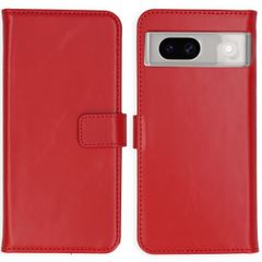 Selencia Étui portefeuille en cuir véritable Google Pixel 8a - Rouge
