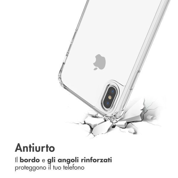 imoshion Coque avec dragonne + bracelet Apple iPhone X / Xs - Perles Cœurs