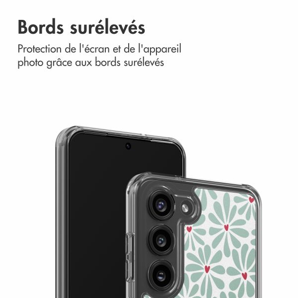 imoshion Coque Design Samsung Galaxy S23 - Bloom Love Sage Green