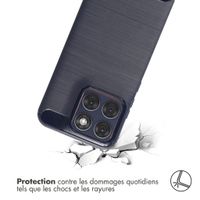 imoshion Coque Brushed Motorola Edge 70 Fusion - Bleu foncé