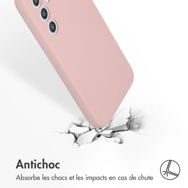 Accezz Coque Liquid Silicone Samsung Galaxy A54 (5G) - Rose