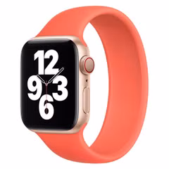 Apple Bracelet Boucle unique en Silicone Apple Watch | 44/45/46/49 mm - Taille 11 - Pink Citrus