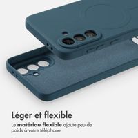 imoshion Coque Couleur avec MagSafe Samsung Galaxy A36 - Bleu foncé