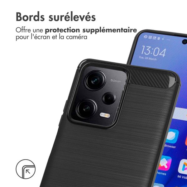 imoshion Coque Brushed Xiaomi Redmi Note 12 Pro / Xiaomi Poco X5 Pro (5G) - Noir