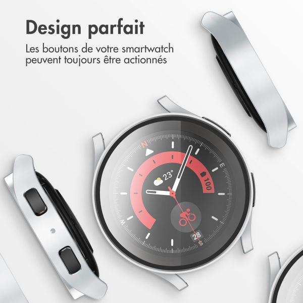 imoshion Coque rigide à couverture complète Samsung Galaxy Watch 6 40 mm - Argent