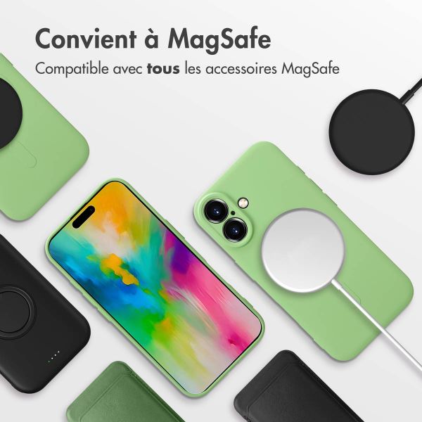 imoshion Coque Couleur avec MagSafe Apple iPhone 16 - Vert