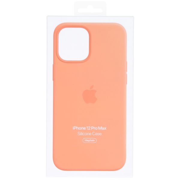 Apple Coque en silicone MagSafe Apple iPhone 12 Pro Max - Kumquat