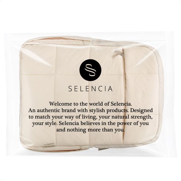 Selencia Sac à dos ordinateur portables Vaya Puffy 16 pouces - Soft Ivory