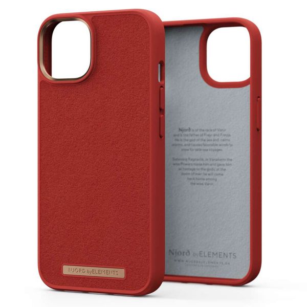 Njorð Collections Coque daim Comfort+ iPhone 14 - Burnt Orange