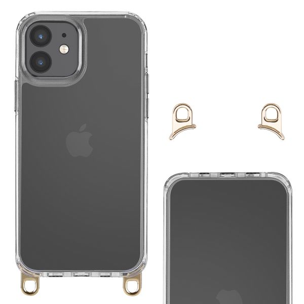 Selencia Coque arrière avec crochets amovibles Apple iPhone 12 (Pro) - Transparent