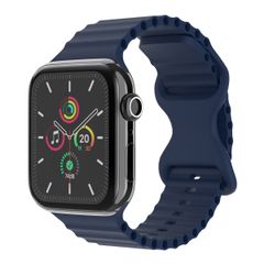 imoshion Bracelet Athletic en silicone Apple Watch Series 1 t/m 11 / SE / Ultra (44/45/46/49 mm) - Bleu foncé