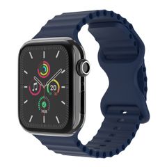 imoshion Bracelet en silicone athlétique Apple Watch Series 1 à 10 / SE / Ultra (2) (44/45/46/49 mm) - Bleu foncé