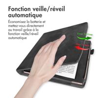 imoshion Étui de liseuse portefeuille avec strap et support Pocketbook Era Color - Noir