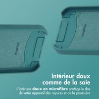 imoshion Coque arrière Color avec cordon amovible et MagSafe Apple iPhone 13 - Vert foncé