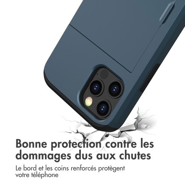 imoshion Coque arrière avec porte-cartes Apple iPhone 15 - Bleu foncé