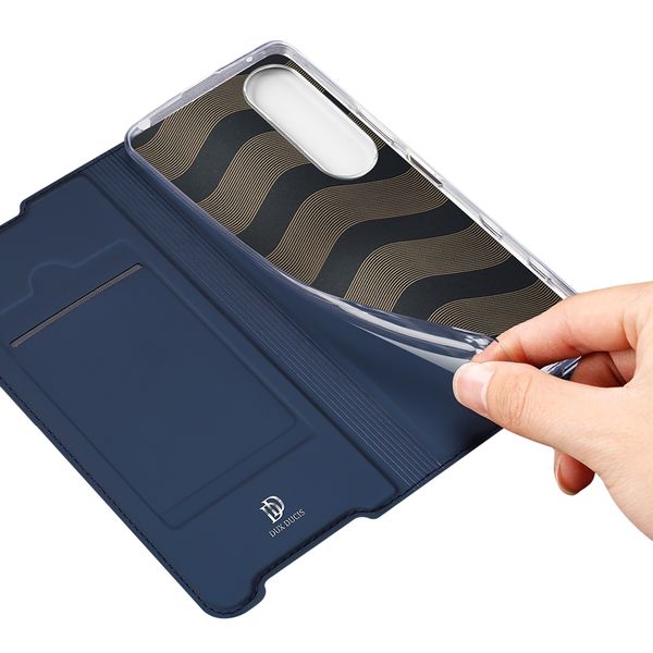 Dux Ducis Étui de téléphone Slim Sony Xperia 1 III - Bleu foncé