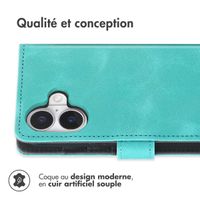 imoshion Etui de télephone portefeuille avec cordon Apple iPhone 17 - Turquoise