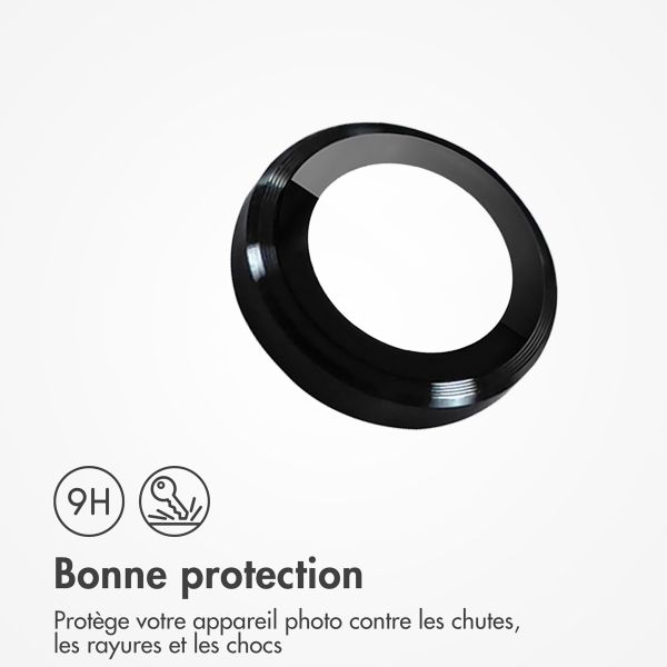 imoshion Lot de 2 protections d'objectif de caméra Apple iPhone 16e - Noir