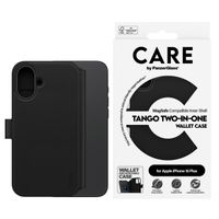 CARE by PanzerGlass Étui de téléphone portefeuille Tango 2-en-1 avec MagSafe iPhone 16 Plus - Noir