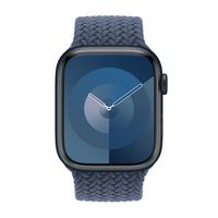 Apple Bracelet Solo tressé Apple Watch Series 1 - 9 / SE (38/40/41 mm) | Series 10 / 11 (42 mm) - Taille 7 - Storm Blue