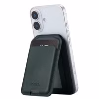 Accezz Portefeuille en cuir avec support - Compatible avec MagSafe et Qi2 - Cedar Green