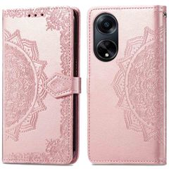 imoshion Etui de téléphone portefeuille Mandala Oppo A98 - Rose Dorée