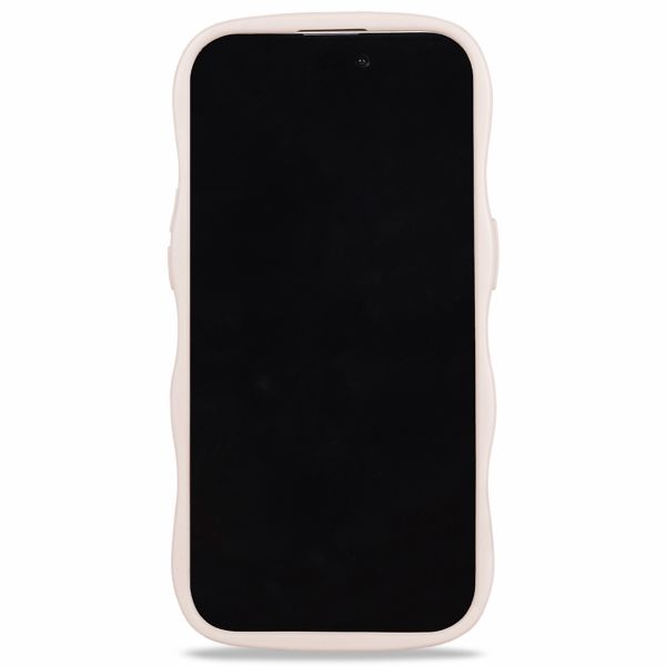 Holdit Coque Wavy Apple iPhone 12 (Pro) - Transparent / Light Beige