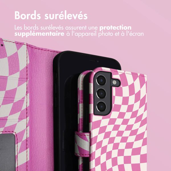 imoshion Étui de télephone portefeuille Design Samsung Galaxy S21 FE - Retro Pink