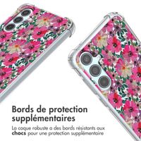 imoshion Coque Design avec cordon Samsung Galaxy A55 - Flower Water