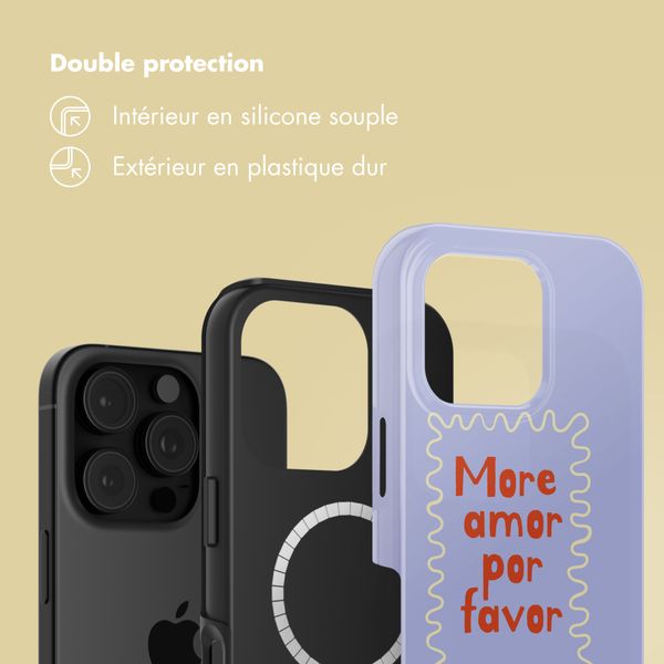 Selencia Coque arrière Vivid avec MagSafe Apple iPhone 16 Pro Max - More Amor