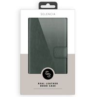 Selencia Étui portefeuille en cuir véritable Apple iPhone 11 - Vert