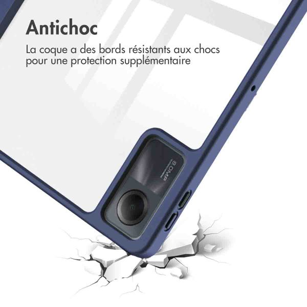 imoshion Coque tablette rigide Trifold Xiaomi Redmi Pad SE - Bleu foncé