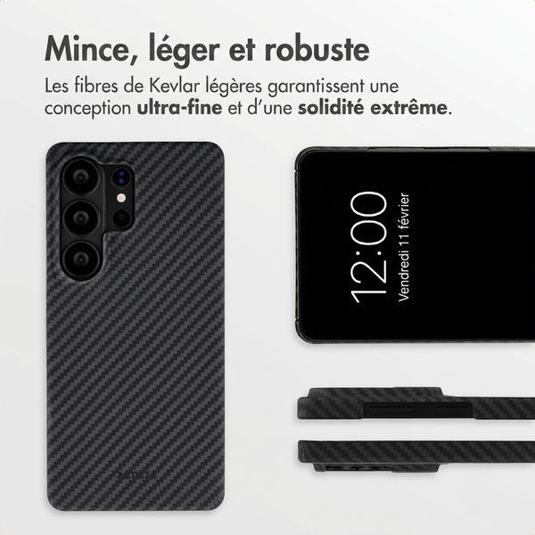 Accezz Coque Kevlar® MagSafe Samsung Galaxy S26 Ultra - Noir