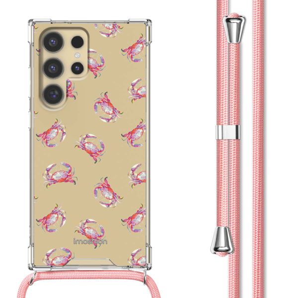 imoshion Coque Design avec cordon Samsung Galaxy S24 Ultra - Crab Watercolor