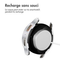 imoshion Coque rigide à couverture complète Samsung Galaxy Watch 7 - 40 mm - Argent