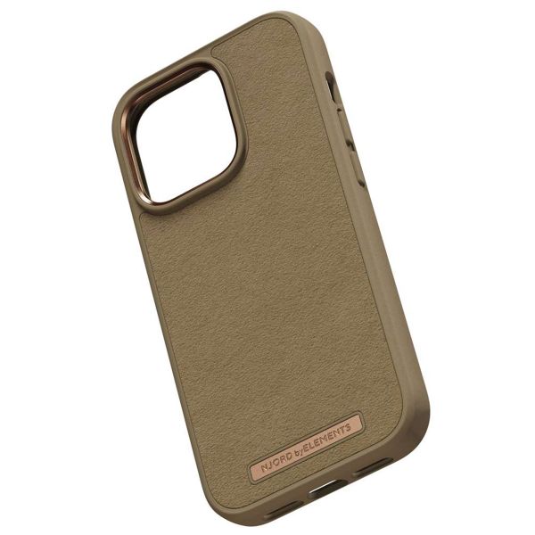 Njorð Collections Coque daim Comfort+ iPhone 14 Pro - Camel