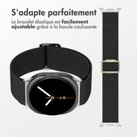 imoshion Bracelet en nylon élastique Samsung Galaxy Watch 8 (Classic) - 40 / 44 / 46mm - Noir