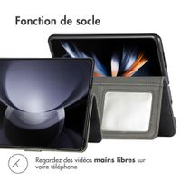 imoshion Étui de téléphone portefeuille Luxe Samsung Galaxy Z Fold 6 - Noir