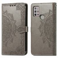 imoshion Etui de télephone Mandala Motorola Moto G30 / G20 / G10 (Power) - Gris