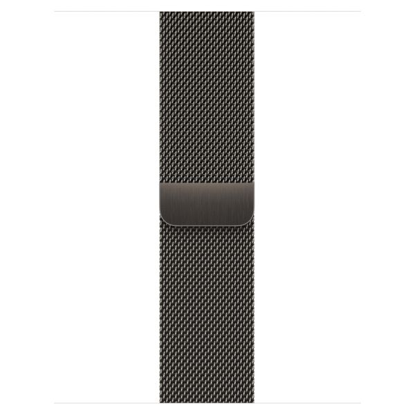 Apple Bracelet à boucle Milanais Apple Watch Series 1 á 10 / SE / Ultra (2) (44/45/46/49 mm) - Graphite