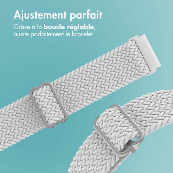 imoshion Bracelet tissée en nylon - Connexion universelle 20 mm - Blanc