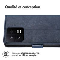 imoshion Étui de téléphone portefeuille Luxe Xiaomi 13 Pro - Bleu foncé