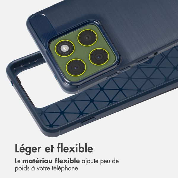 imoshion Coque Brushed Motorola Edge 70 - Bleu foncé