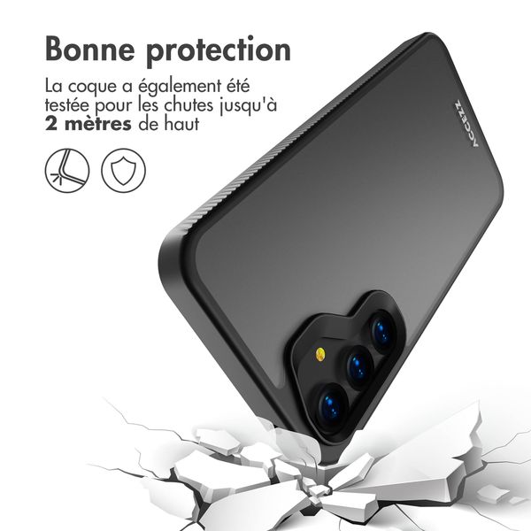 Accezz Coque Givrée Robuste Samsung Galaxy A55 - Noir