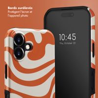 Selencia Coque arrière Vivid avec MagSafe Apple iPhone 16 - Dream Swirl Orange