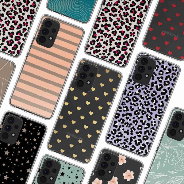 imoshion Coque Design Samsung Galaxy A52(s) (5G/4G) - Striped peach reverse