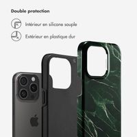 Selencia Coque arrière Vivid Tough iPhone 15 Pro - Chic Marble Quartz