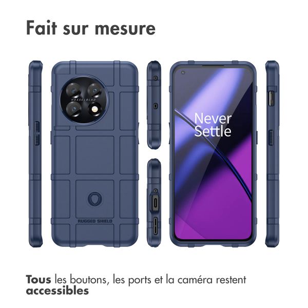 imoshion Coque Arrière Rugged Shield OnePlus 11 - Bleu foncé