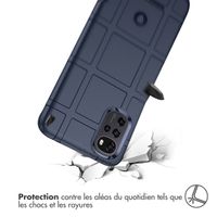 imoshion Coque Rugged Shield Motorola Moto G22 / E32 / E32s - Bleu foncé